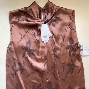 Vince Pink Floral Blouse